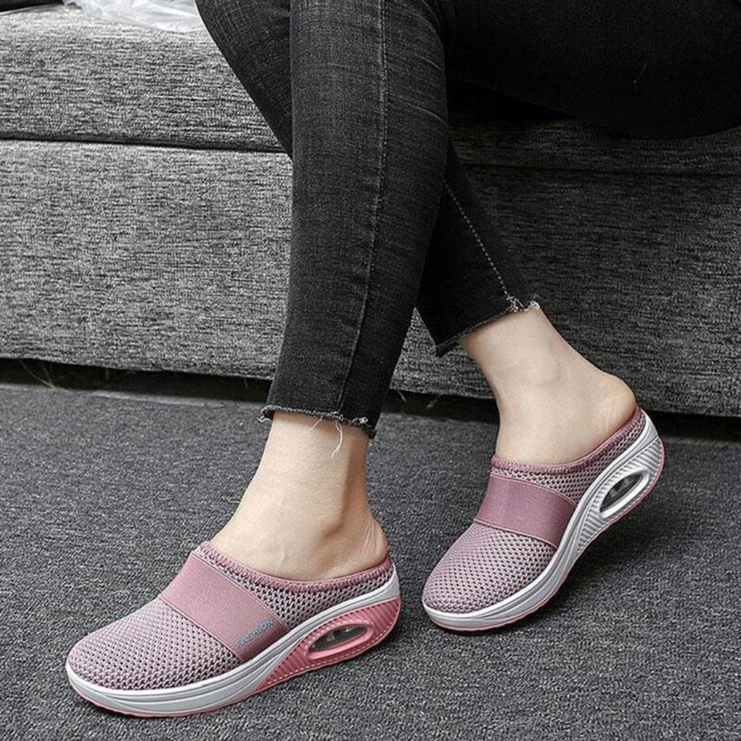 (PAGUE 1 LEVE 2 - PROMOÇÃO EXCLUSIVA) Tênis Ortopédico Com Amortecedor Antiderrapante Light Feet + BRINDE